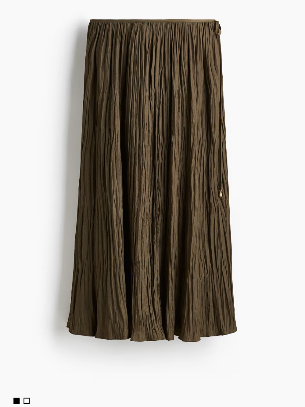 NWT H&M Crinkled twill skirt